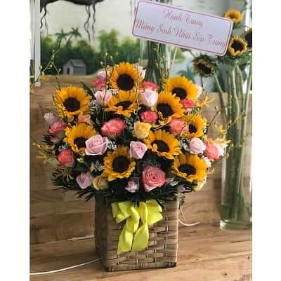 lang hoa huong duongdep nhat